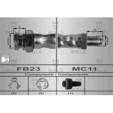 8436 Malo Тормозной шланг