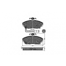 31130 SPIDAN Комплект тормозных колодок, дисковый тормоз