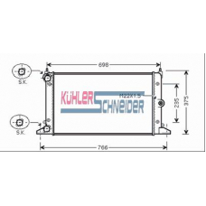 1319901 KUHLER SCHNEIDER Радиатор, охлаждение двигател