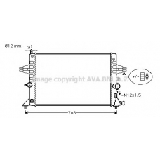 OLA2440 AVA Радиатор, охлаждение двигателя