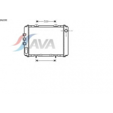 DN2055 AVA Радиатор, охлаждение двигателя