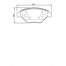 0 986 424 774 BOSCH Комплект тормозных колодок, дисковый тормоз