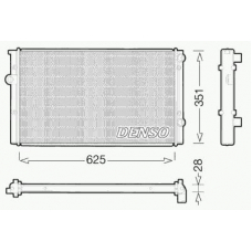 DRM32008 DENSO Радиатор, охлаждение двигателя