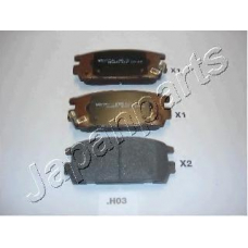 PP-H03AF JAPANPARTS Комплект тормозных колодок, дисковый тормоз