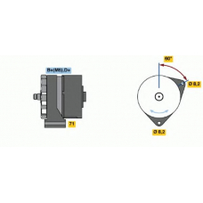 0 120 489 295 BOSCH Генератор