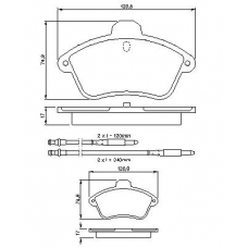 0 986 460 957 BOSCH Комплект тормозных колодок, дисковый тормоз