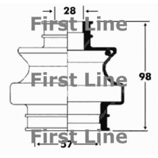 FCB6093 FIRST LINE Пыльник, приводной вал