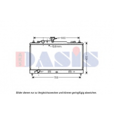 110079N AKS DASIS Радиатор, охлаждение двигателя