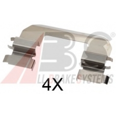 1825Q ABS Комплектующие, колодки дискового тормоза