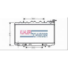 1601801 KUHLER SCHNEIDER Радиатор, охлаждение двигател