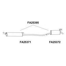 FA25395 VENEPORTE Глушитель выхлопных газов конечный