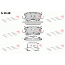 BL2688A1 FTE Комплект тормозных колодок, дисковый тормоз