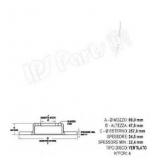 IBT-1K21 IPS Parts Тормозной диск
