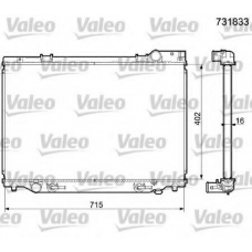 731833 VALEO Радиатор, охлаждение двигателя