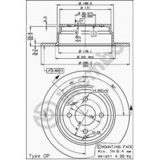 08.5569.14 BREMBO Тормозной диск