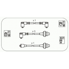 CPS1 JANMOR Комплект проводов зажигания