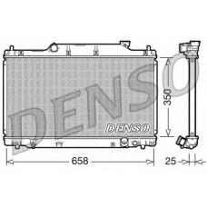 DRM40007 DENSO Радиатор, охлаждение двигателя