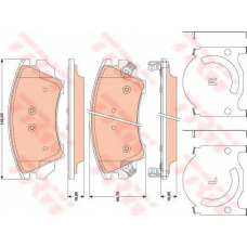 GDB1783 TRW Комплект тормозных колодок, дисковый тормоз