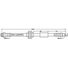 FBH6130 FIRST LINE Тормозной шланг