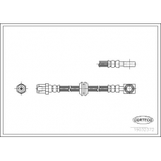 19032372 CORTECO Тормозной шланг