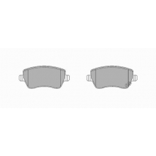 944 SIMER Комплект тормозных колодок, дисковый тормоз