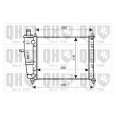 QER2044 QUINTON HAZELL Радиатор, охлаждение двигателя