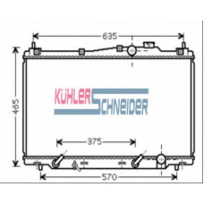 0100431 KUHLER SCHNEIDER Радиатор, охлаждение двигател