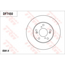 DF7450 TRW Тормозной диск