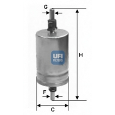 31.566.00 UFI Топливный фильтр