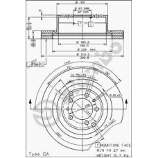 09.4868.20 BREMBO Тормозной диск