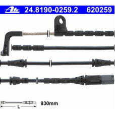 24.8190-0259.2 ATE Сигнализатор, износ тормозных колодок