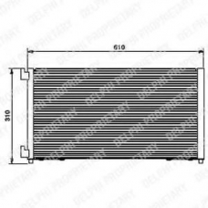 TSP0225416 DELPHI Конденсатор, кондиционер