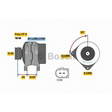 0 986 081 160 BOSCH Генератор