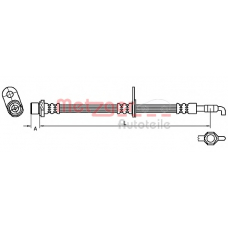 4110781 METZGER Тормозной шланг