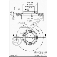 09.7266.10 BREMBO Тормозной диск