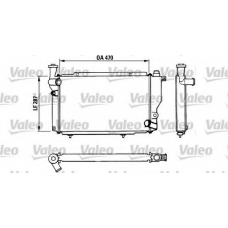 730534 VALEO Радиатор, охлаждение двигателя