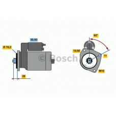 0 986 024 050 BOSCH Стартер