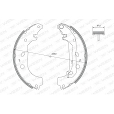 152-2128 WEEN Комплект тормозных колодок