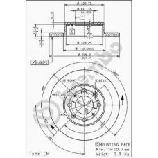 08.5456.20 BREMBO Тормозной диск