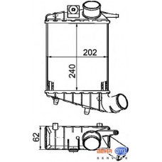 8ML 376 746-541 HELLA Интеркулер