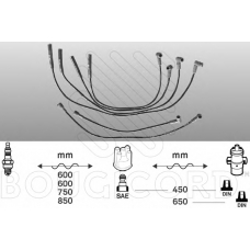 4121 BOUGICORD Комплект проводов зажигания