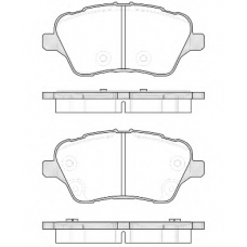 P14143.00 WOKING Комплект тормозных колодок, дисковый тормоз