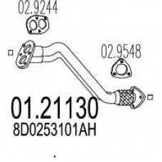 01.21130 MTS Труба выхлопного газа