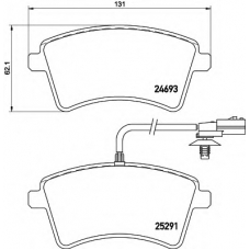 8DB 355 016-241 HELLA Комплект тормозных колодок, дисковый тормоз