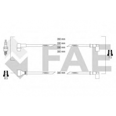 83850 FAE Комплект проводов зажигания