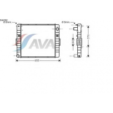 IVA2002 AVA Радиатор, охлаждение двигателя