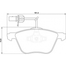 363700201195 MAGNETI MARELLI Комплект тормозных колодок, дисковый тормоз