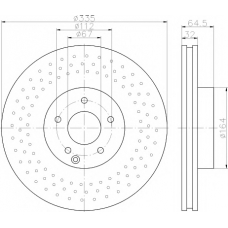 MDC1862 MINTEX Тормозной диск