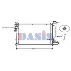 060019N AKS DASIS Радиатор, охлаждение двигателя