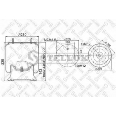 90-40041-SX STELLOX Кожух пневматической рессоры